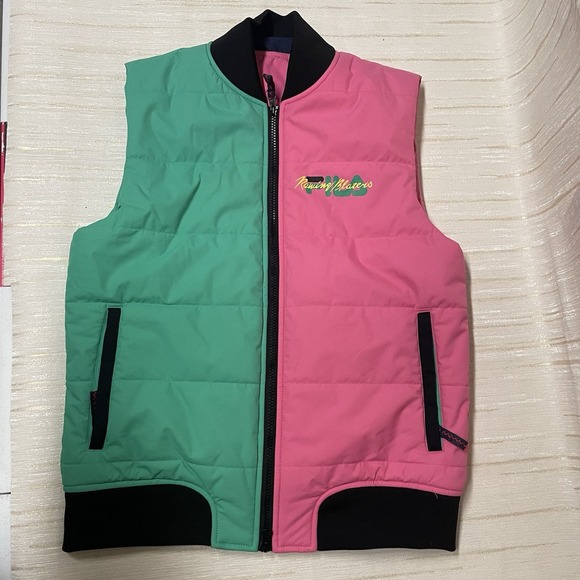 Rowing Blazers x FILA Puffer Ski Vest Jacket Pastel Colorblock Unisex XS - Picture 1 of 14